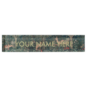 Porte-nom Pour Bureau William Morris Faune sauvage Fox