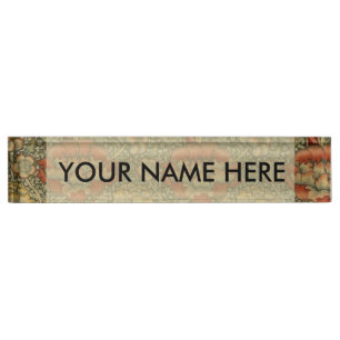 Porte-nom Pour Bureau William Morris Wandle Anglais Floral Damask Design