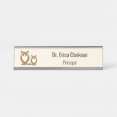 Porte-nom Pour Bureau Wise Owl Principal (Devant)