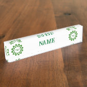 Porte-nom Pour Bureau Wreath de la Saint Patrick Thunder_Cove (Taille)