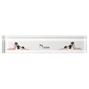 Porte-nom Pour Bureau Yoga Poses Thunder_Cove