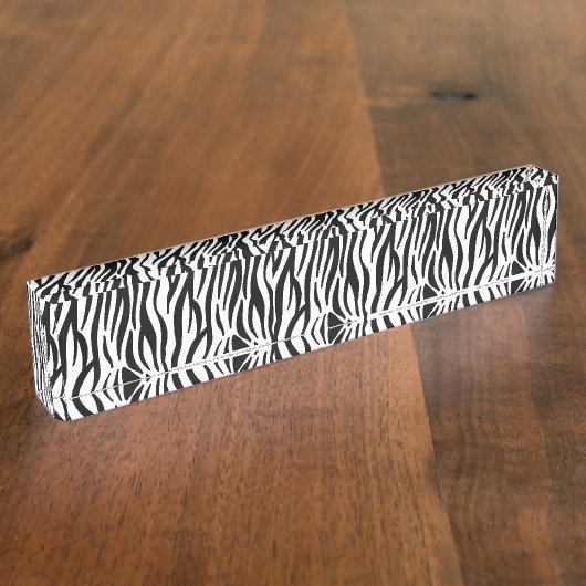 Porte-nom Pour Bureau Zèbre (Taille)