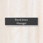 Porte-nom pour porte (Devant)