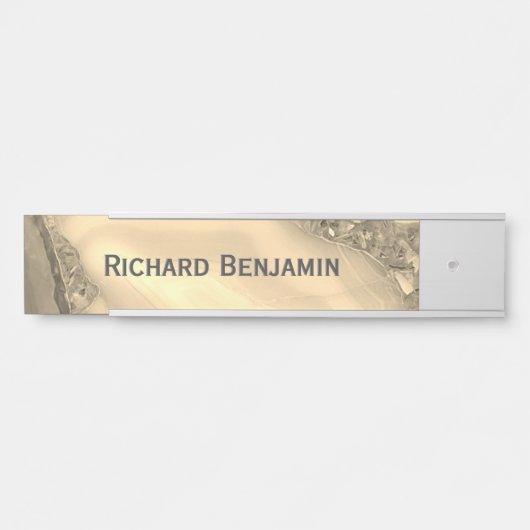 Porte-nom Pour Porte Agate Brown (Devant)