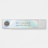 Porte-nom Pour Porte Ajouter Logo Holographic Executive Manager (Devant)