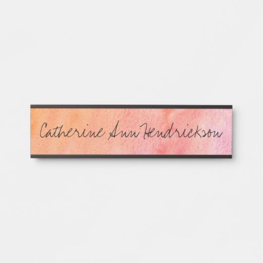 Porte-nom Pour Porte Aquarelle (Devant)