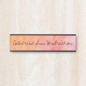 Porte-nom Pour Porte Aquarelle (Devant)