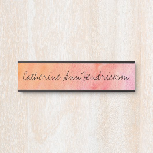 Porte-nom Pour Porte Aquarelle (Devant)