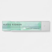 Porte-nom Pour Porte Aquarelle de mer calme (Devant)