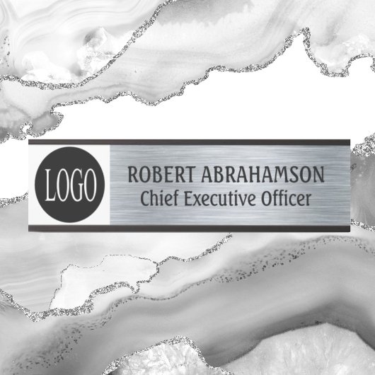 Porte-nom Pour Porte Argent moderne Votre logo de porte