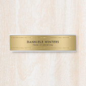 Porte-nom Pour Porte Arrière - plan métallurgique (Devant)