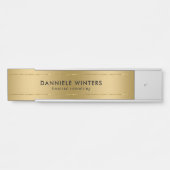 Porte-nom Pour Porte Arrière - plan métallurgique (Devant)