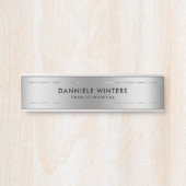 Porte-nom Pour Porte Arrière - plan métallurgique (Devant)