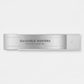 Porte-nom Pour Porte Arrière - plan métallurgique (Devant)