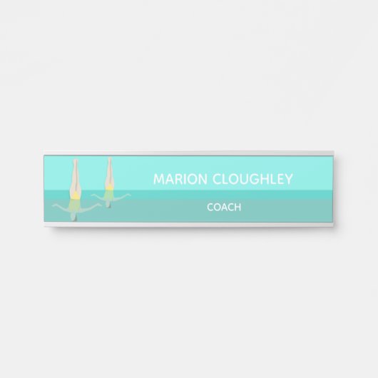 Porte-nom Pour Porte Artistic Swimming (Devant)