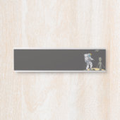 Porte-nom Pour Porte Astronaute et alien (Devant)