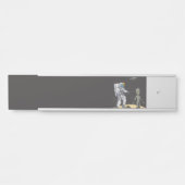 Porte-nom Pour Porte Astronaute et alien (Devant)