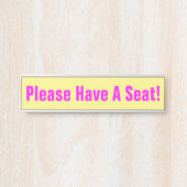 Porte-nom Pour Porte Attirant L'Attention "S'Il Vous Plaît, Prenez Plac (Devant)