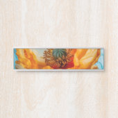 Porte-nom Pour Porte Beauté orange (Devant)