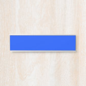 Porte-nom Pour Porte Bleu (RVB) (couleur unie) (Devant)