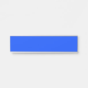 Porte-nom Pour Porte Bleu (RVB) (couleur unie)