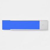 Porte-nom Pour Porte Bleu (RVB) (couleur unie) (Devant)