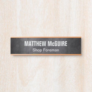 Porte-nom Pour Porte Bureau de la boutique en métal de broyage industri