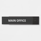 Porte-nom Pour Porte Bureau principal simple (Devant)