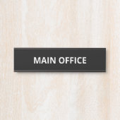 Porte-nom Pour Porte Bureau principal simple (Devant)