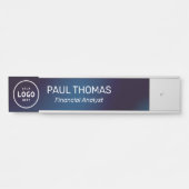 Porte-nom Pour Porte Bureau professionnel simple moderne (Devant)