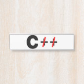 Porte-nom Pour Porte C, pas C++ (Devant)