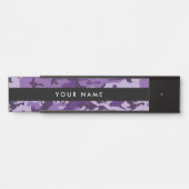 Porte-nom Pour Porte Camouflage Violet, Camouflage, Militaire, Armée (Devant)
