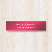 Porte-nom Pour Porte Chic Elegant Plain élégant (Devant)