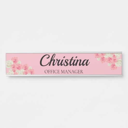 Porte-nom Pour Porte Chic Glam Floral (Devant)