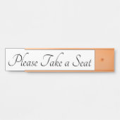 Porte-nom Pour Porte Classique et classique "S'il vous plaît prendre pl (Devant)