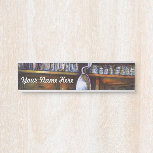 Porte-nom Pour Porte Compris implicitement (Devant)