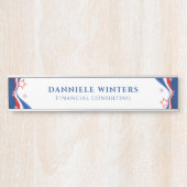 Porte-nom Pour Porte Conception moderne du drapeau américain Abstrait (Devant)