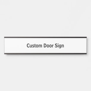 Porte-nom Pour Porte Créez votre Long Black personnalisé