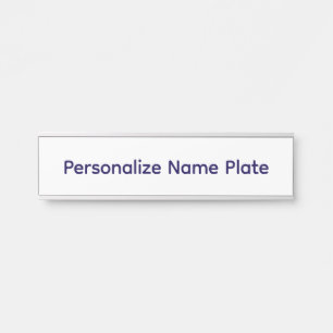Porte-nom Pour Porte Créez votre personnalisation