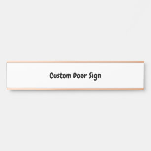 Porte-nom Pour Porte Créez votre rose en or longue personnalisée
