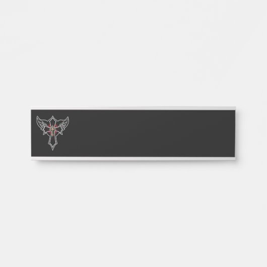 Porte-nom Pour Porte Croix chrétienne (Devant)