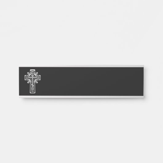 Porte-nom Pour Porte Croix chrétienne orthodoxe (Devant)