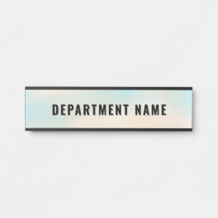 Porte-nom Pour Porte Dégradé tendance Simple Nom du ministère Signe de