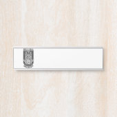 Porte-nom Pour Porte Design Guitar Rock (Devant)