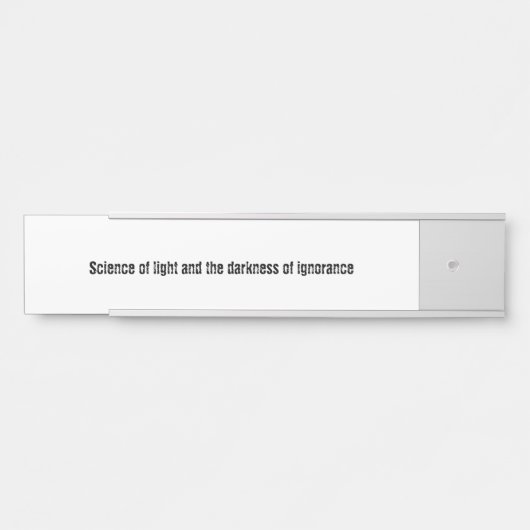 Porte-nom Pour Porte Education (Devant)