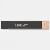 Porte-nom Pour Porte Élégante bibliothèque scolaire (Devant)