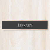 Porte-nom Pour Porte Élégante bibliothèque scolaire (Devant)