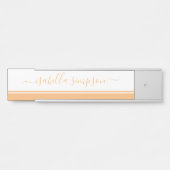 Porte-nom Pour Porte Élégante broche de script professionnel (Devant)