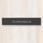 Porte-nom Pour Porte Élégante école d'auditorium, bureau et cinéma (Devant)