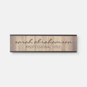 Porte-nom Pour Porte Élégantes enseignes de porte de bureau en bois rus